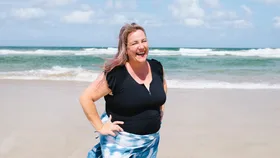 Woman at the beach