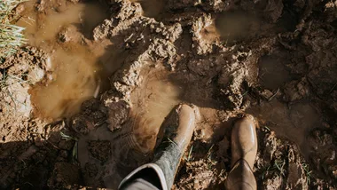 Mud and shoes