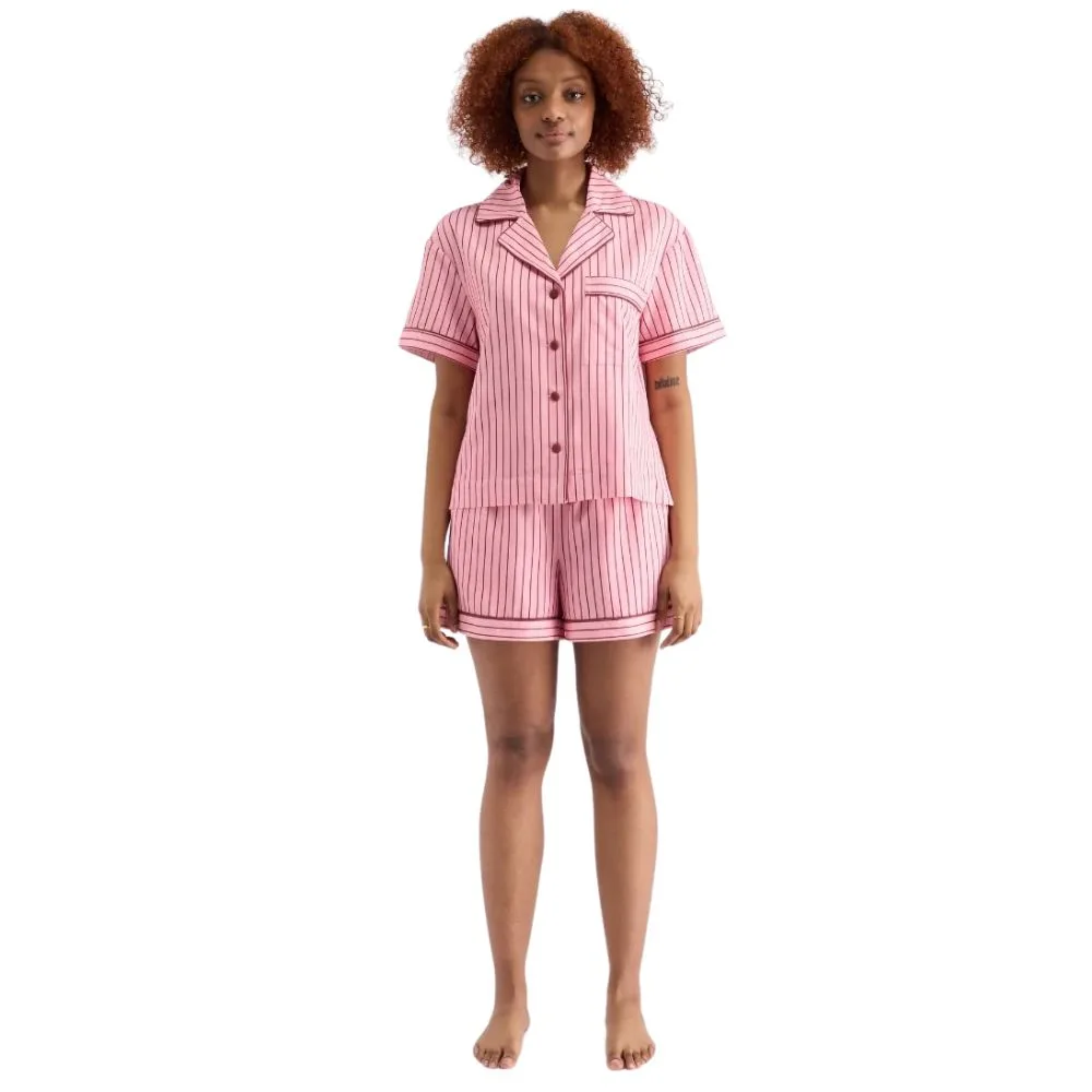 Hommey Short Sleeve Sleep Shirt in rocky road