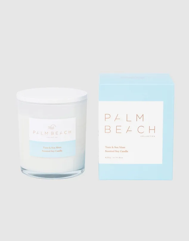 Yuzu and sea moss scented candle