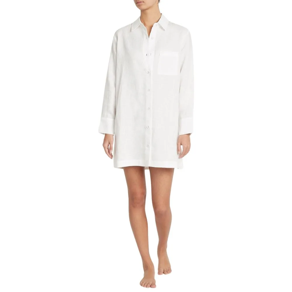 Jasmine and Will Remi Sleep Shirt (women's pyjamas) in white