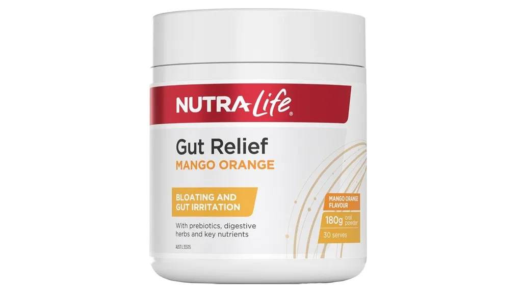 Nutra-Life Gut Relief Powder Mango/Orange - 180g