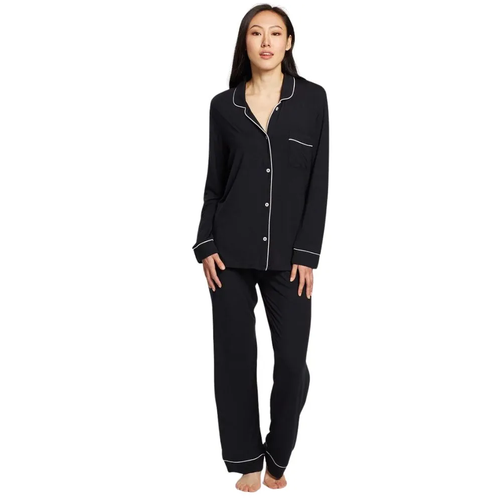 Kate Modal Full Length PJ Set (women's pyjamas) in black