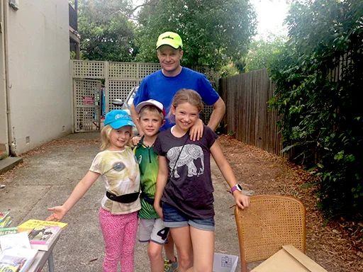 Richard Scolyer and his family