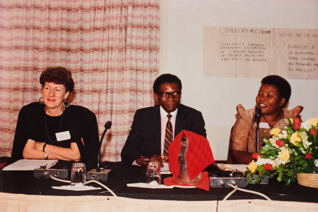 people addressing a conference in Kenya