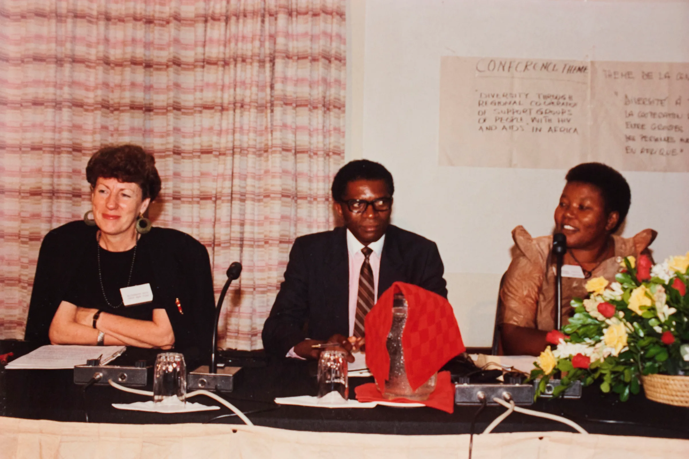 people addressing a conference in Kenya
