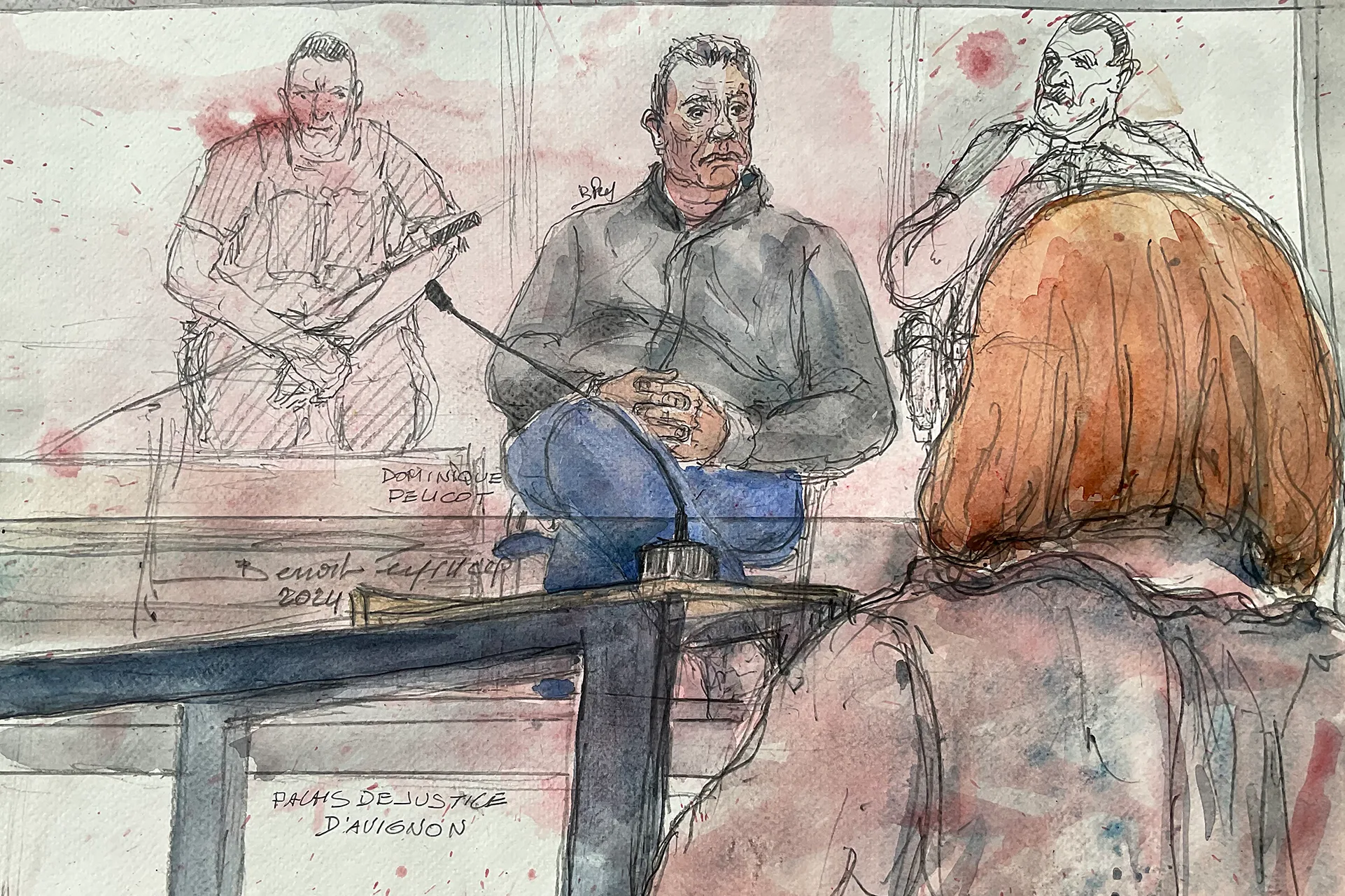 The court proceedings.