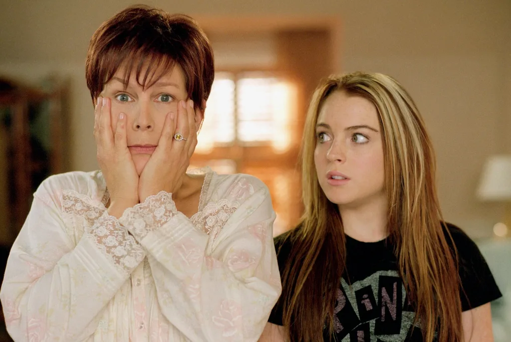 Jamie Lee Curtis and Lindsay Lohan in the film Freaky Friday