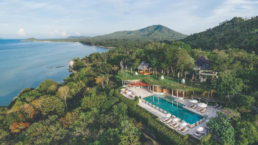 Wellness retreatKamalaya Koh Samui Lap Pool Aerial View