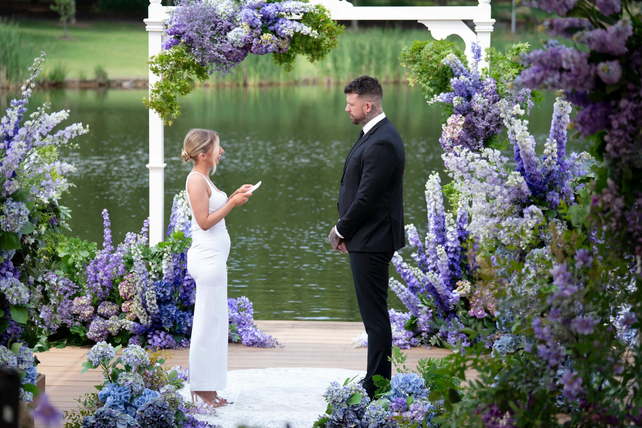 the couple at their final vows