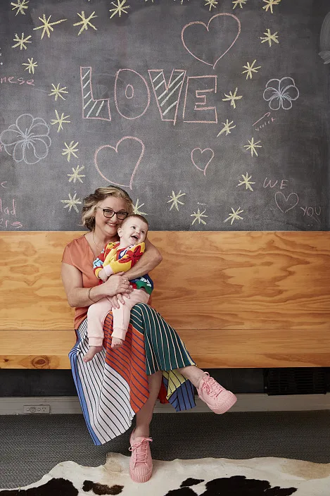 Julie Goodwin with granddaughter Delilah in their 2022 photo shoot with The Weekly. Photo: Julia Adams