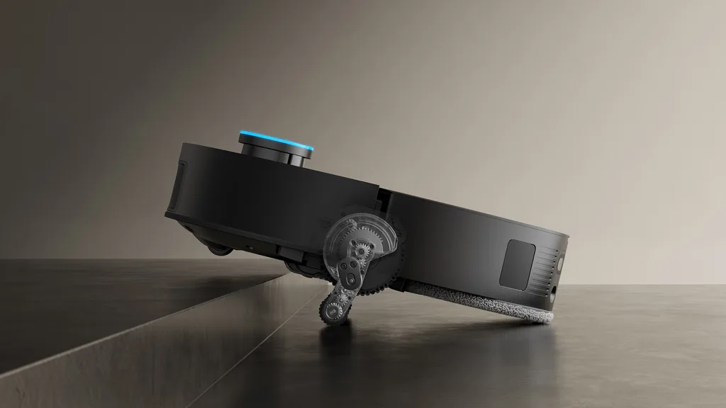 The Dreame X50 Ultra with robotic legs in use.