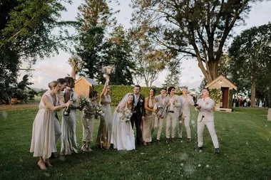 Sophie Delezio has married her childhood best friend
