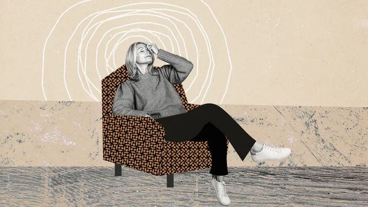 Stressed anxious woman