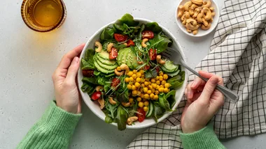 Healthy salad meal