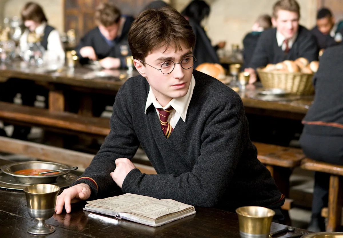daniel radcliffe as harry potter in the film series