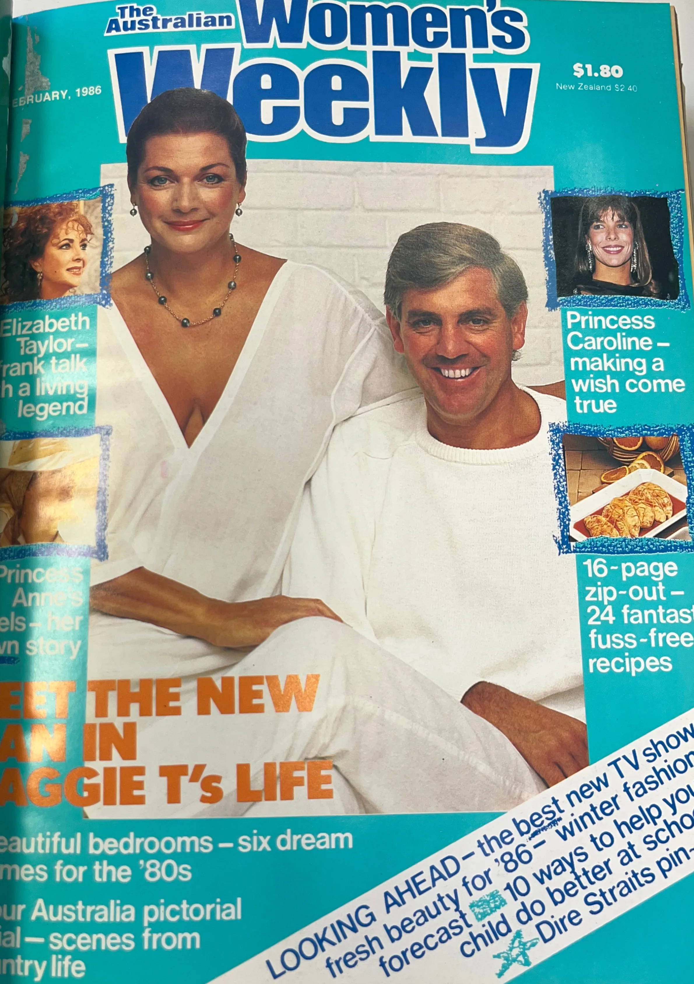 maggie tabberer and richard zachariah on the cover of the weekly's february 1986 issue
