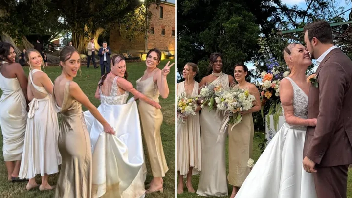 Sophie Delezio wedding pics from Instagram