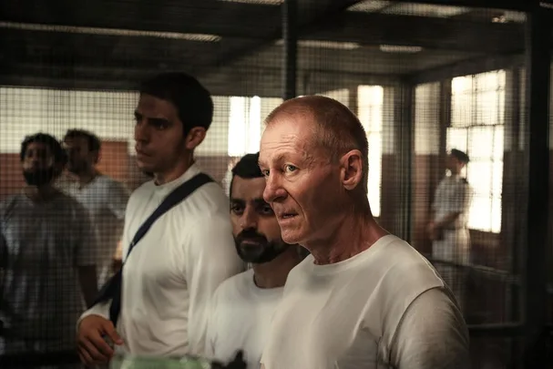 Peter Greste played by Richard Roxburgh imprisoned in The Correspondent film