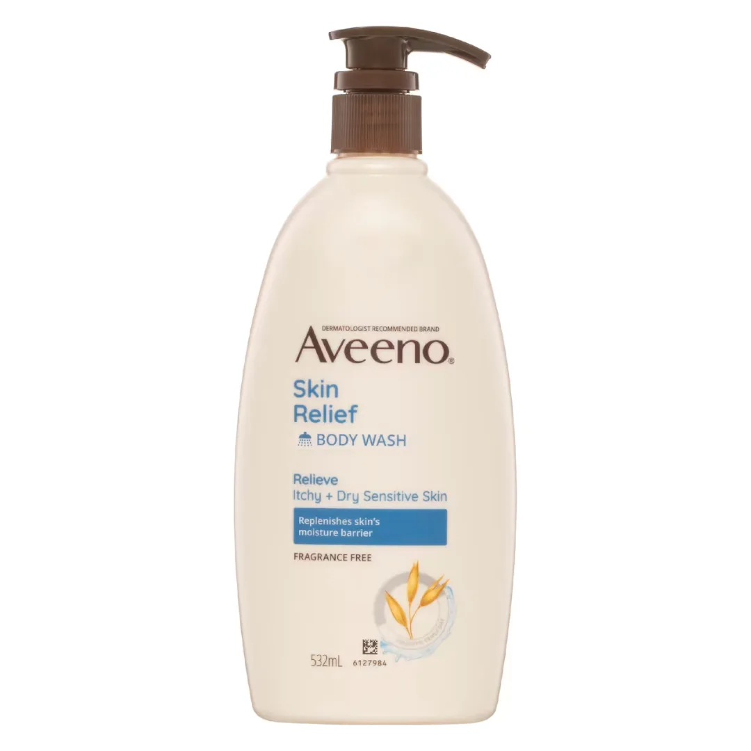 Aveeno Skin Relief body wash is great for dry skin in Winter.