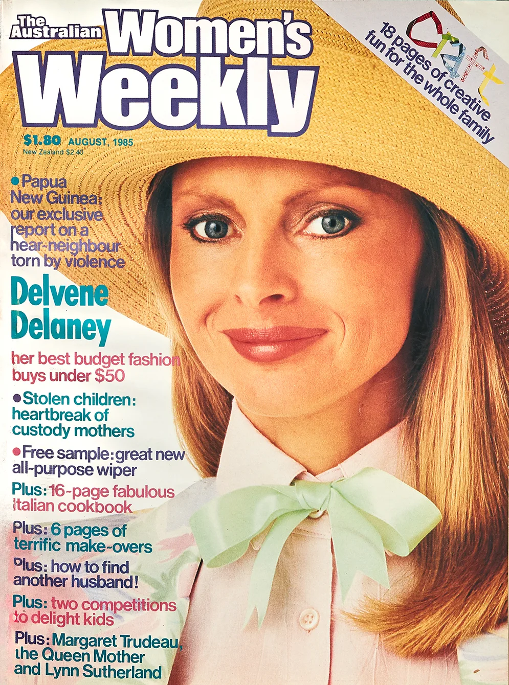 Delvene Delaney on the cover of The Australian Women's Weekly