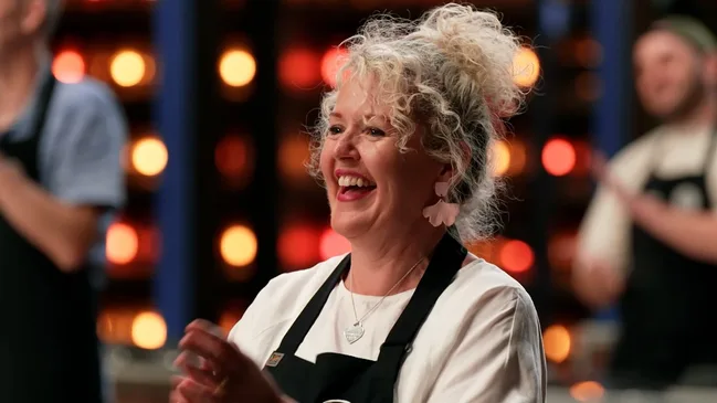 The second person to leave the MasterChef kitchen is Cath Collins Credit: Channel 10