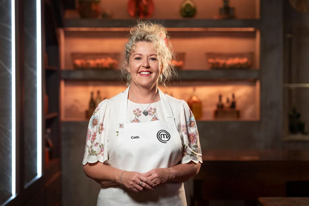 Cath Collins in the MasterChef kitchen.
