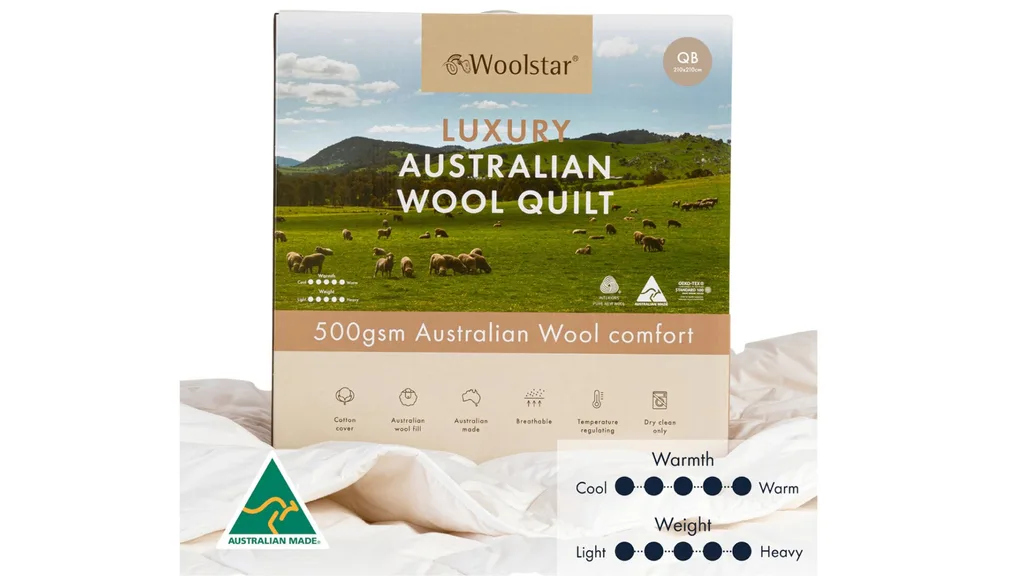 Woolstar Luxury 500gsm Australian Wool Quilt
