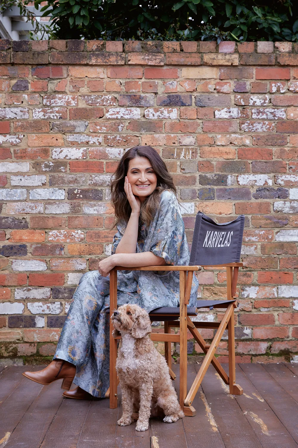 Patricia Karvelas and her pooch, Bindi. Photo by Alana Landsberry