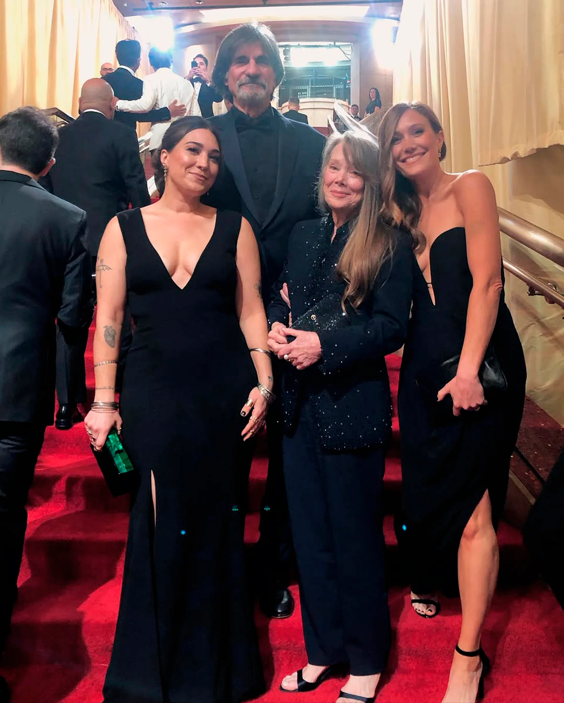 Sissy Spacek with husband and daughters