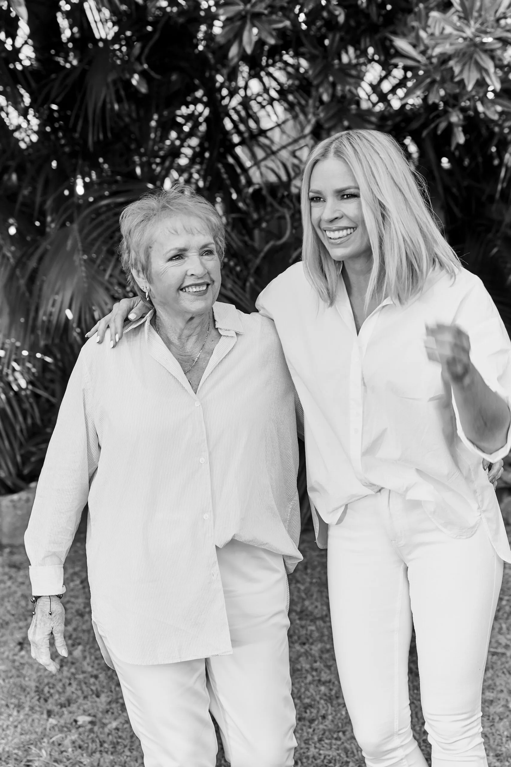 Sonia Kruger dancing with her mother Margaret