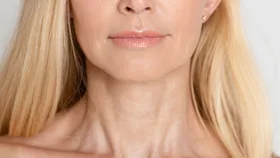 Mature woman skincare