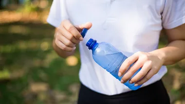 Woman water bottle