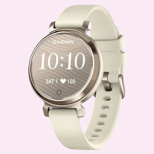 Garmin Lily 2 Watch -Cream Gold with Coconut Silicone Band