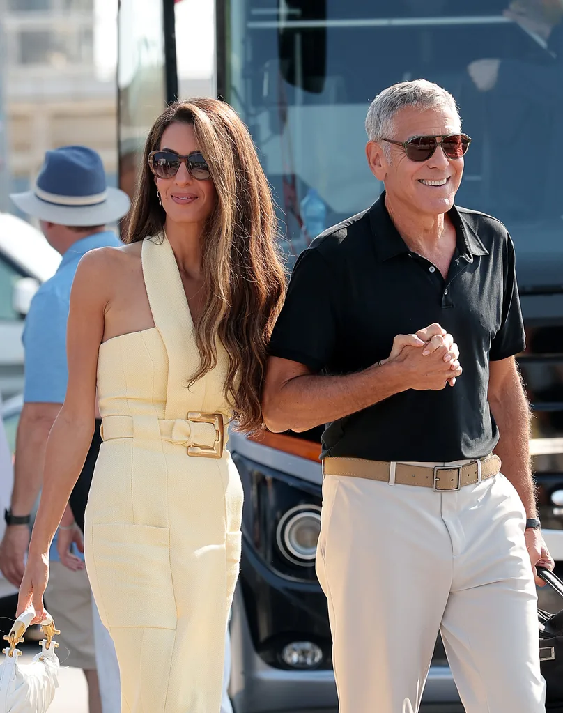 amal george clooney venice 2025 PDA