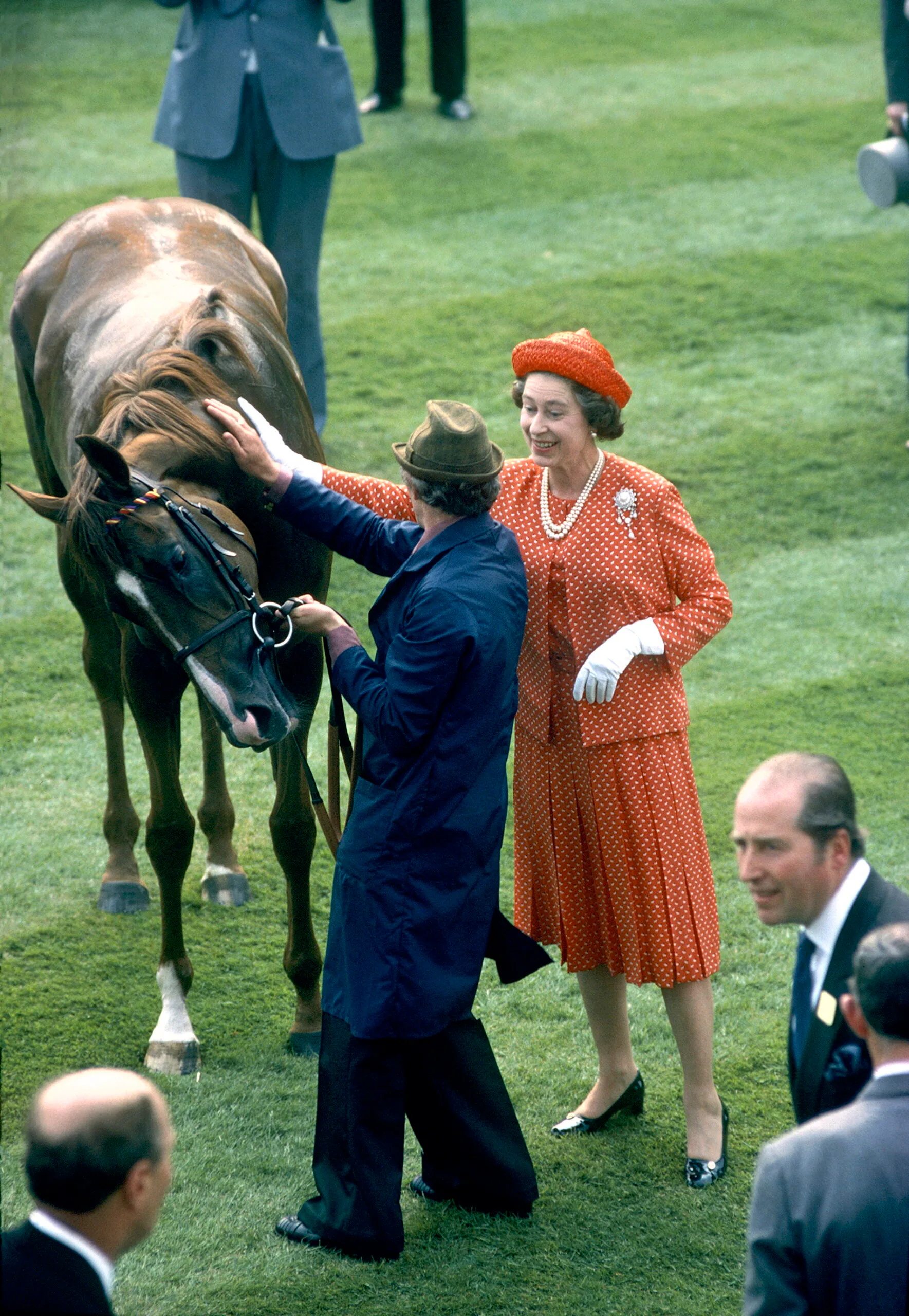 Queen Elizabeth II (1926 - 2022) with Her Winning Horse, Called Expansive, At Ascot Which She Attended 19-22 June 1979. (Photo by Tim Graham Photo Library via Getty Images)