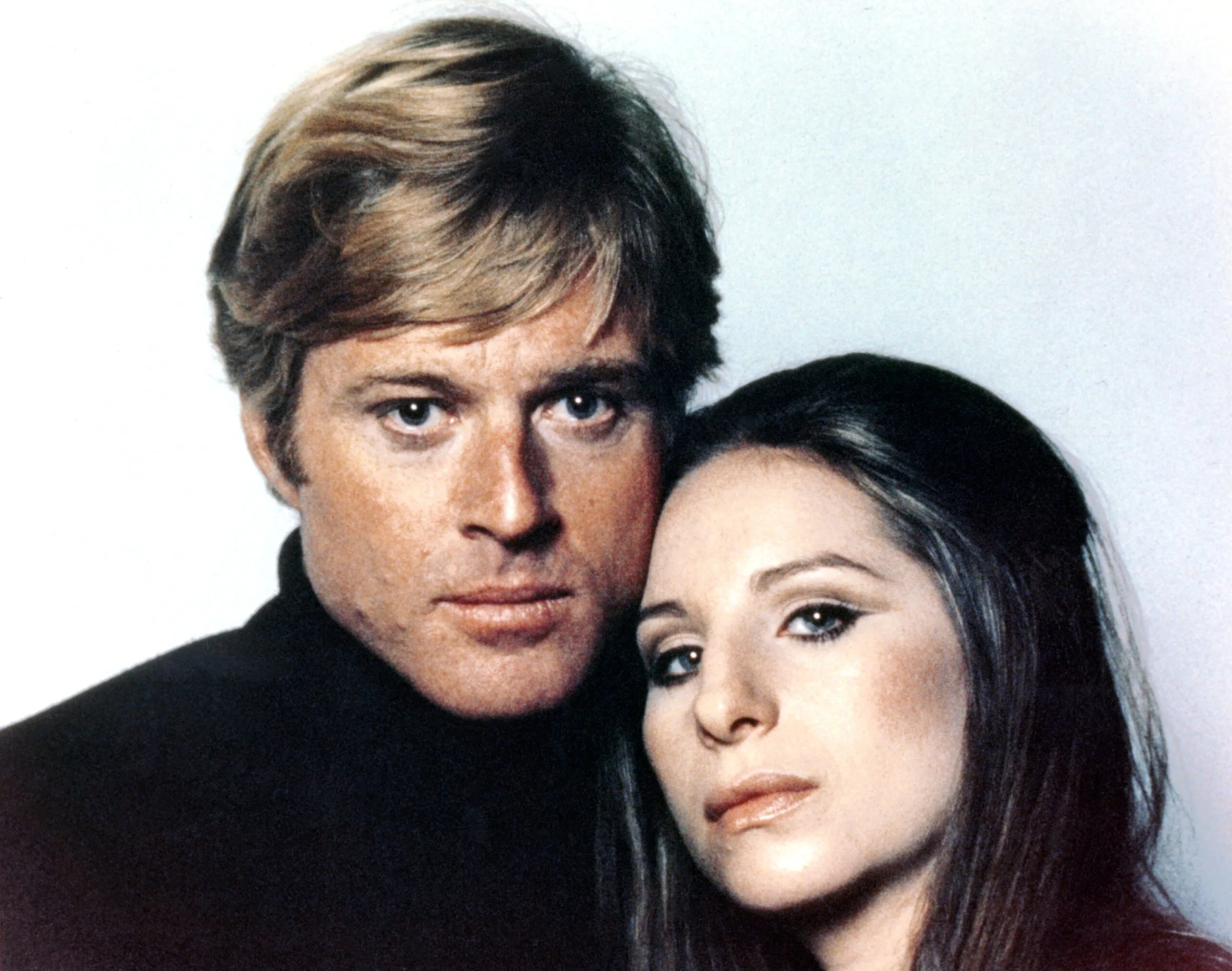 American actor Robert Redford and actress and singer Barbra Streisand on the set of The Way We Were directed by Sydney Pollack. (Photo by Sunset Boulevard/Corbis via Getty Images)