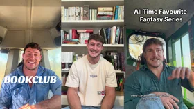 three screenshots side by side of booktok reader luke bateman