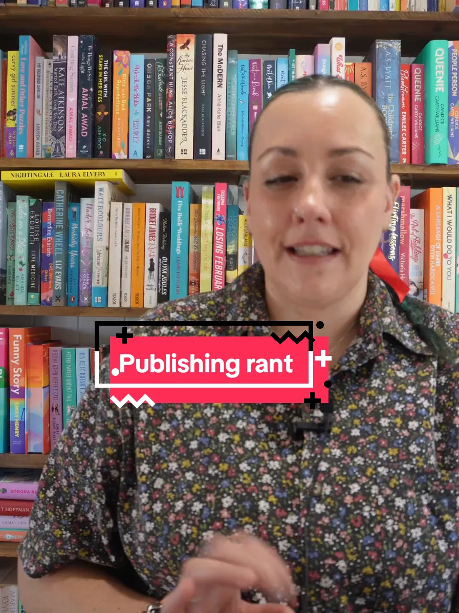 Dr Melanie Saward booktok screen showing text 'publishing rant'