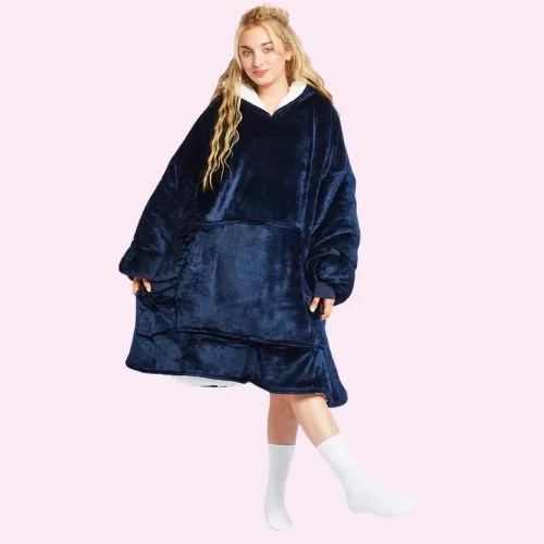 The Oodie hooded blanket in navy colour