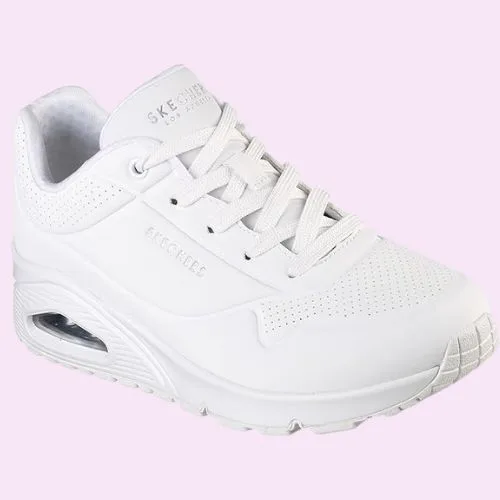 Skechers Women's Uno - Stand On Air Sneaker - white
