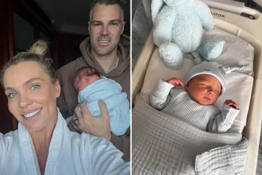 Abbey Holmes and husband Keegan Brooskby welcome a baby boy!