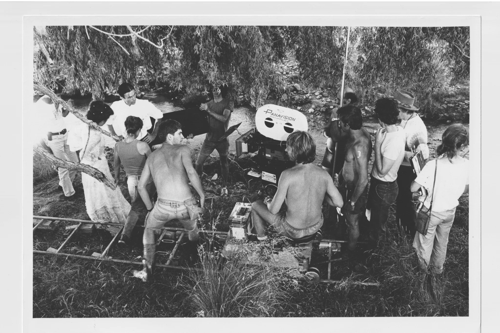 The crew shooting a love scene for My Brilliant Career. Photo supplied and used with permission.
