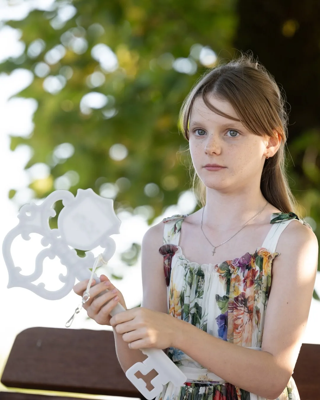 Princess Gabriellareceived the key to the city of Vic-sur-Cère.  Credit: Eric Mathon / Palais princier