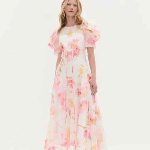 Aje Clementine Midi Dress - wildflowers colour