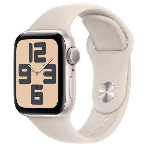 Apple Watch SE (2nd Gen) [GPS 40-mm] Smartwatch with Aluminum Case with Starlight Sport Band S/M - best brands on Amazon