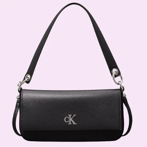 Calvin Klein Min Mono Xbody Crossbody bag in black