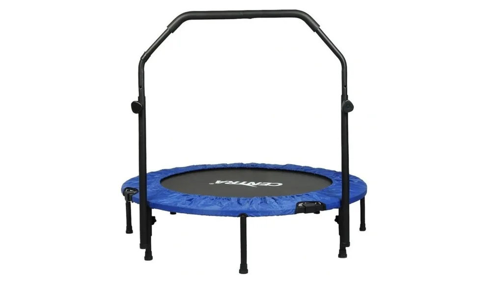Centra 48 Mini Folding Fitness Trampoline in Blue and black