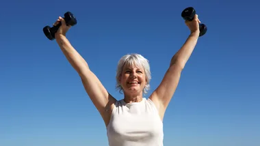 Mature woman exercise