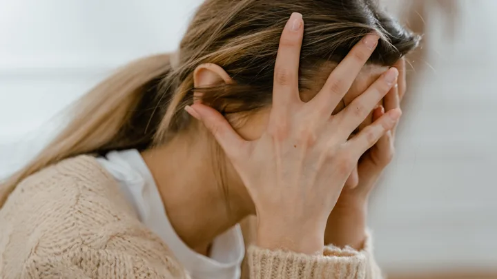 Stressed woman
